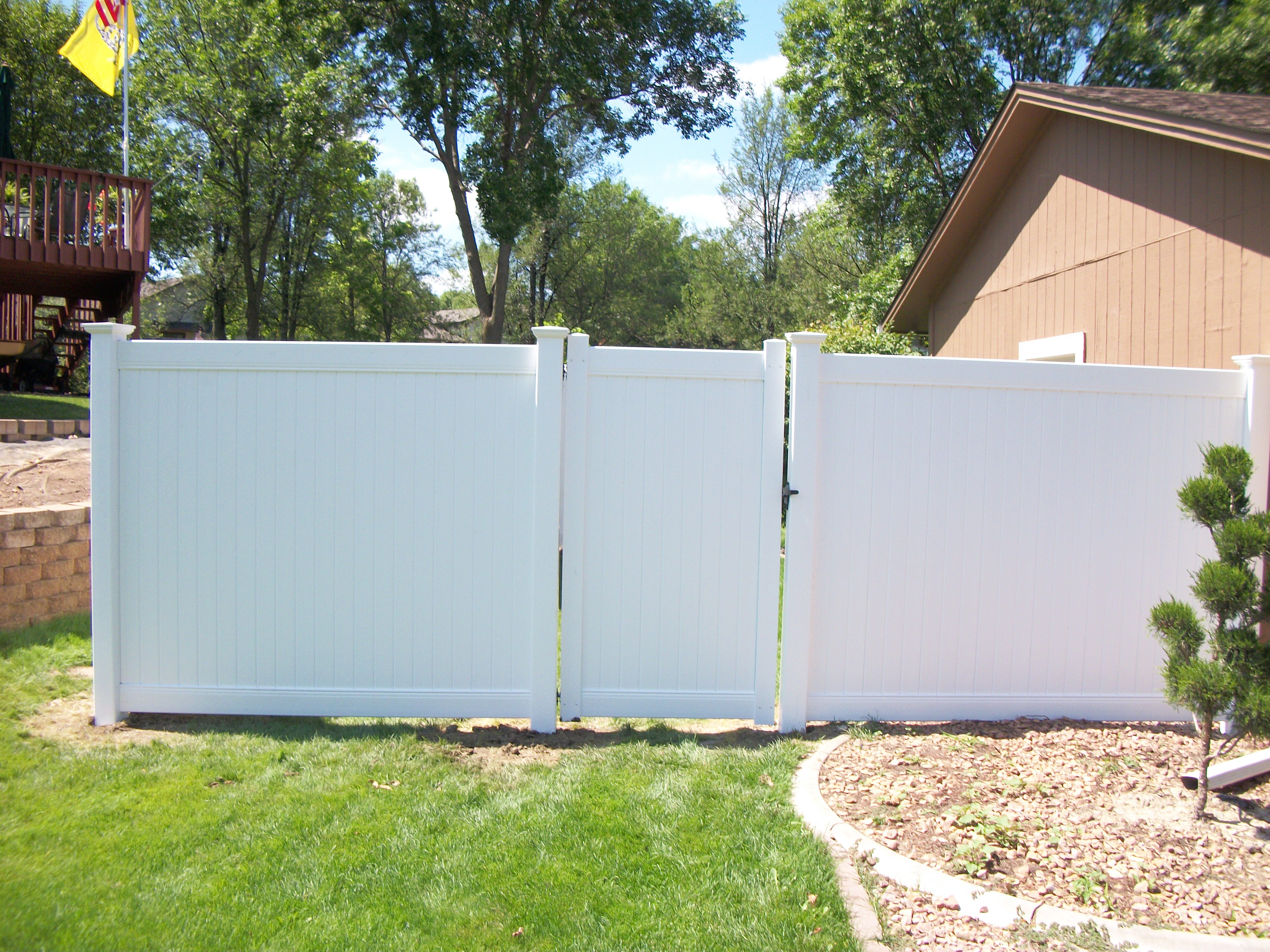 White Vinyl Privacy Fence