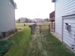 Black Vinyl chain link fence installation Shakopee, Minnesota