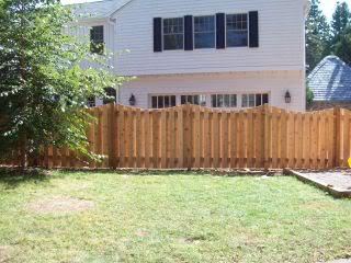 Cedar Scalloped Privacy Fence