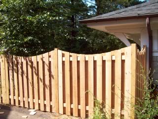 Cedar Alternate Board Scalloped Privacy Fence Installation Edina, Minnesota