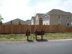 Installation of Cedar Dog-Eared Solid Privacy Fence Brooklyn Center, Minnesota