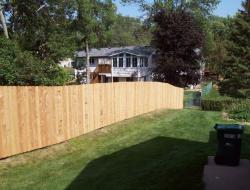 Installation of Cedar Dog-Eared Solid Privacy Fence Bloomington, Minnesota