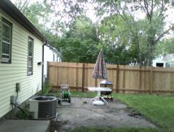 Installation of Cedar Dog-Eared Solid Privacy Fence Minneapolis, Minnesota