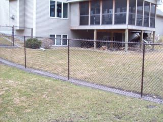 Brown Vinyl Chain Link Installation Blaine, Minnesota