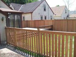 Picture Frame Picket Fence Installation Minneapolis, Minnesota