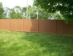 Vinyl Tongue and Groove Privacy Fence Installation Richfield, Minnesota