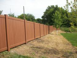 Vinyl Tongue and Groove Privacy Fence Installation Richfield, Minnesota